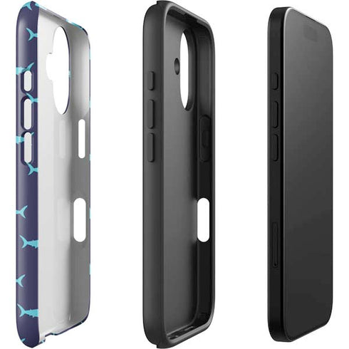 Shark Print iPhone 16 Plus Impact Case